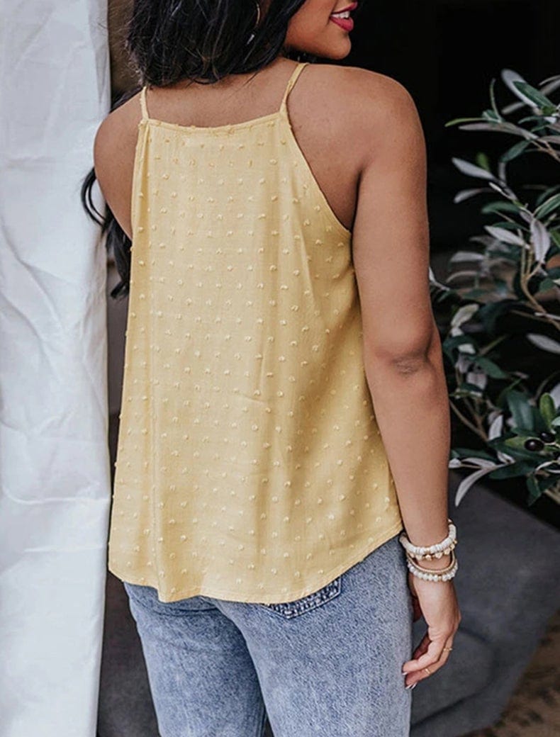 Swiss Dot Lace Halter Top