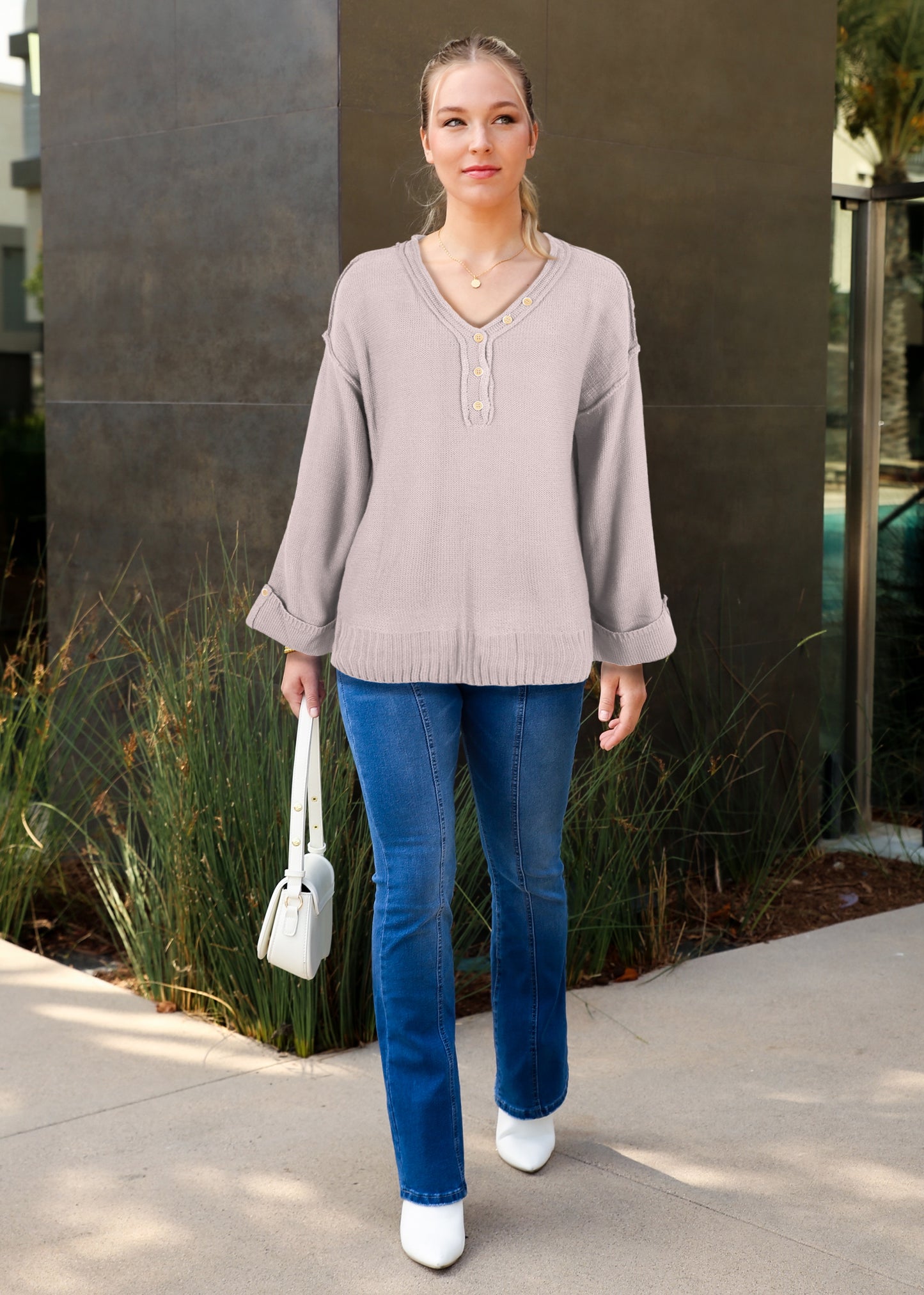 Long Sleeve Folded Cuff Tee