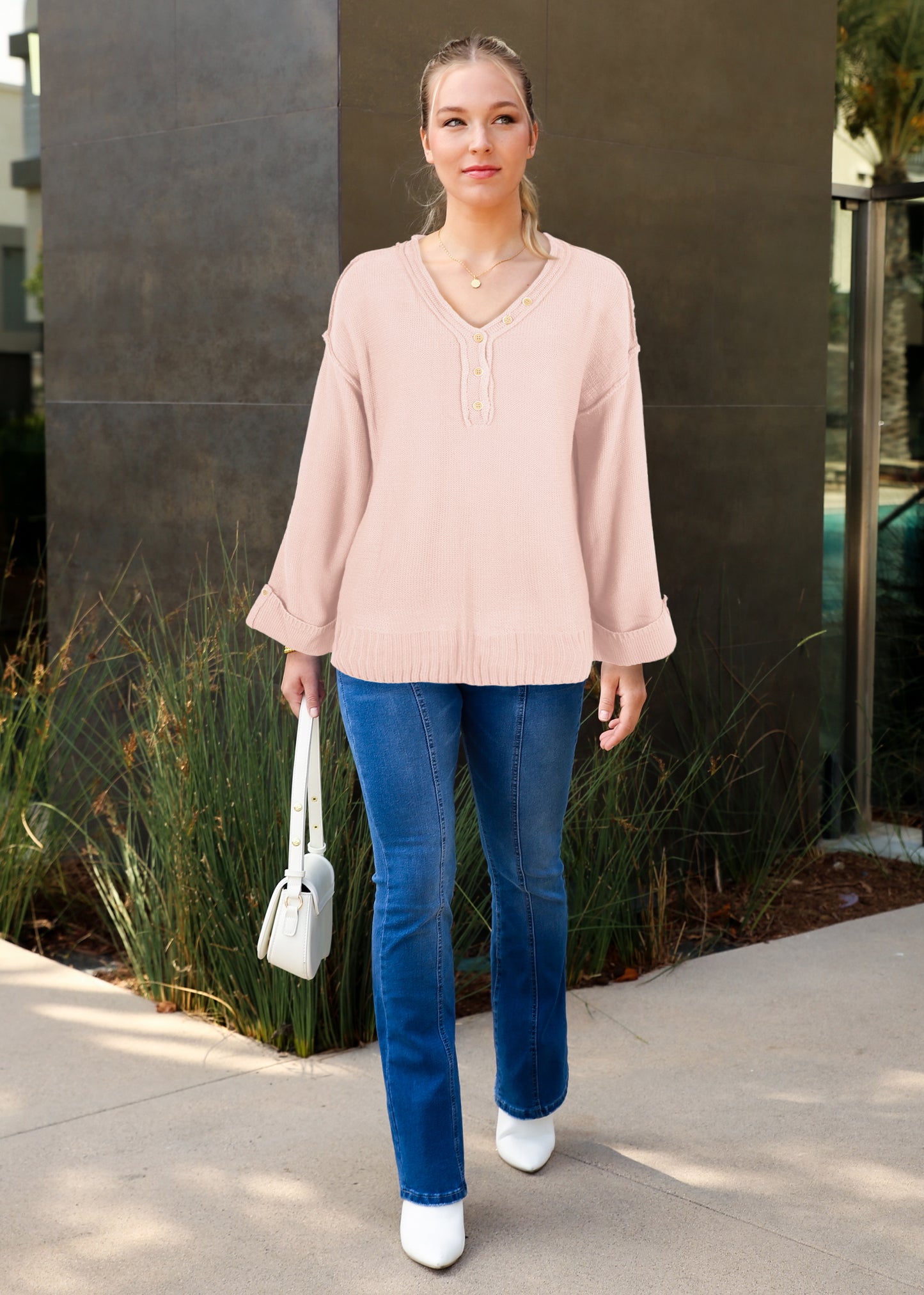Long Sleeve Folded Cuff Tee
