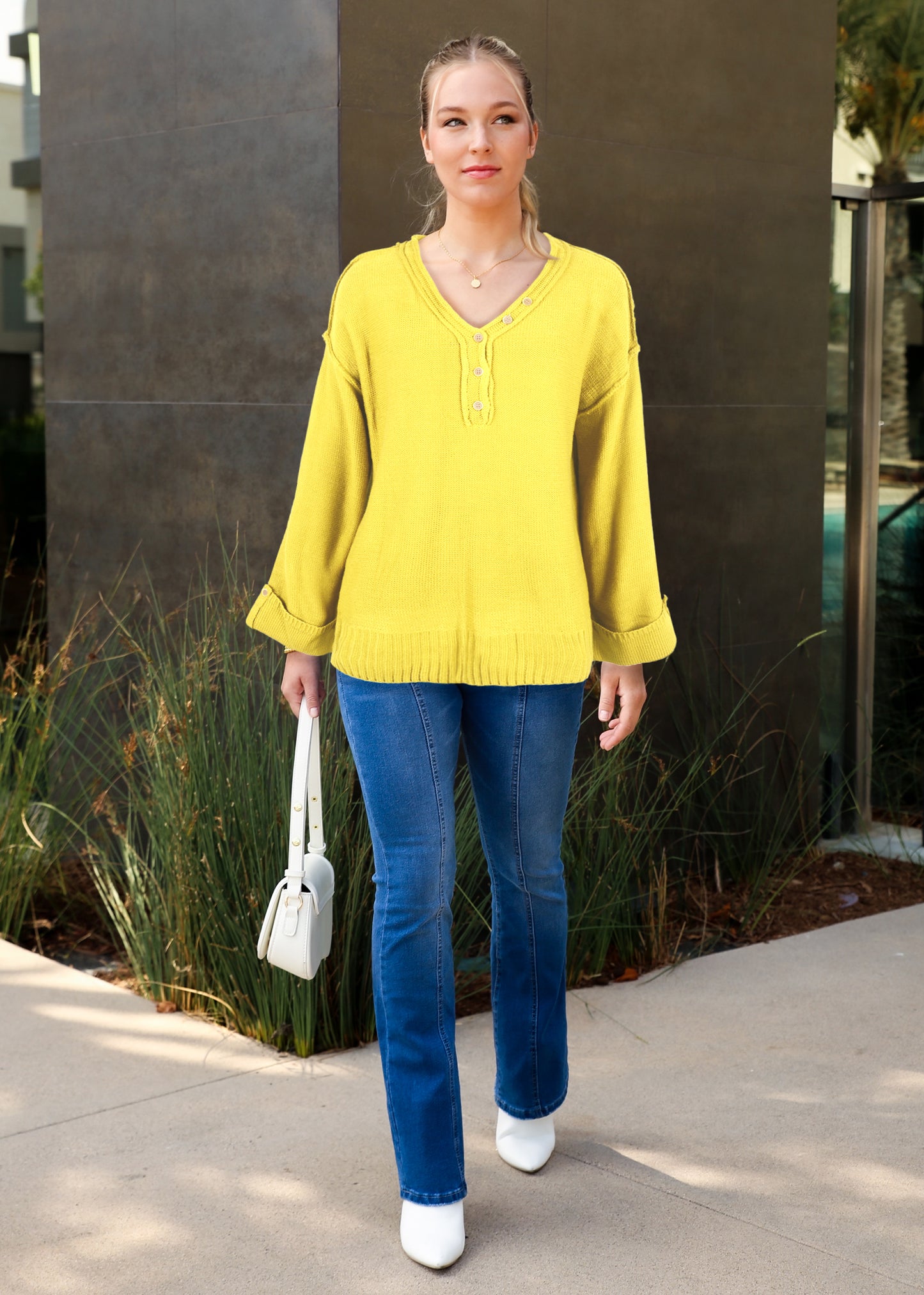 Long Sleeve Folded Cuff Tee