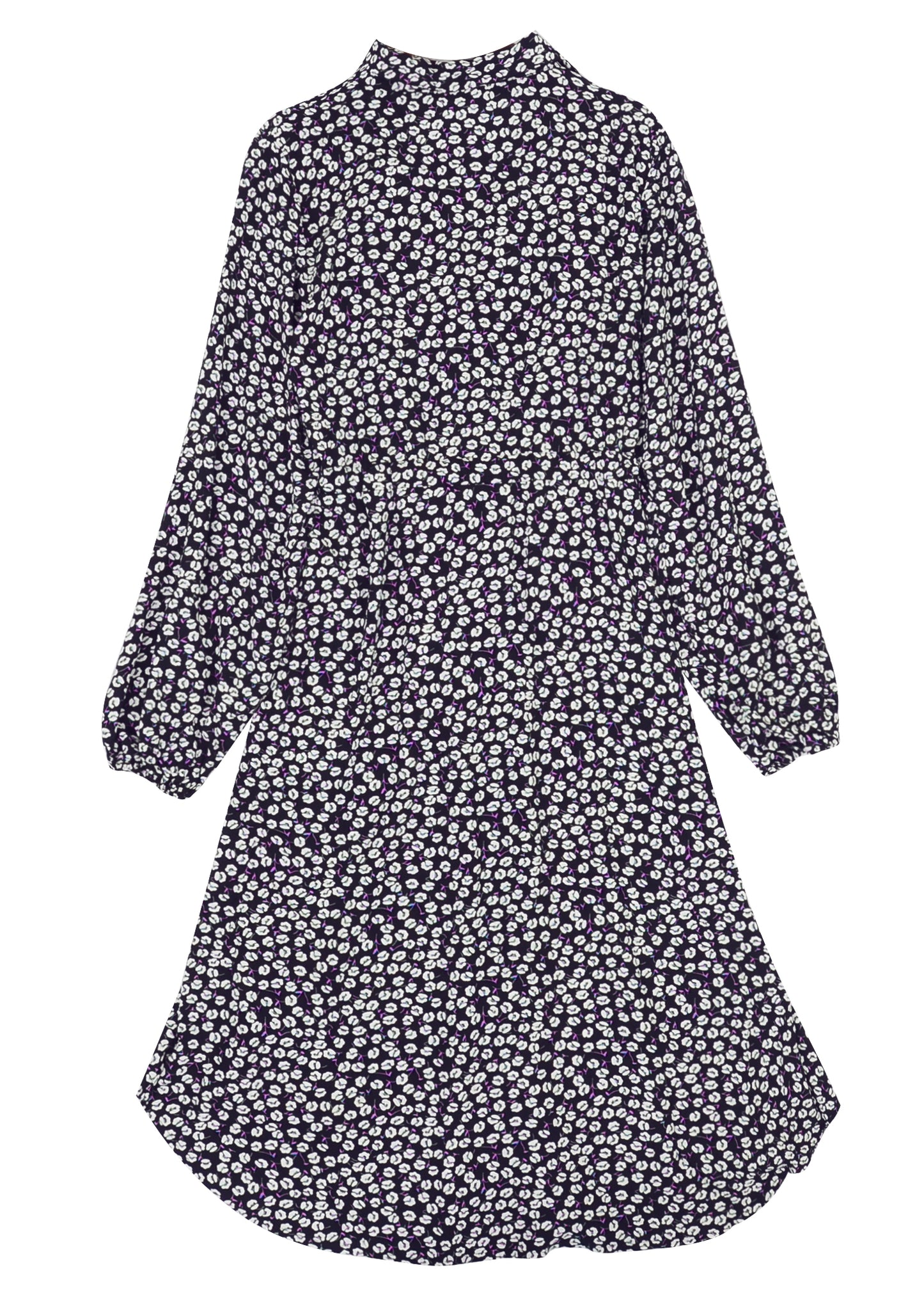 Floral Tie Waist Shirt Dress