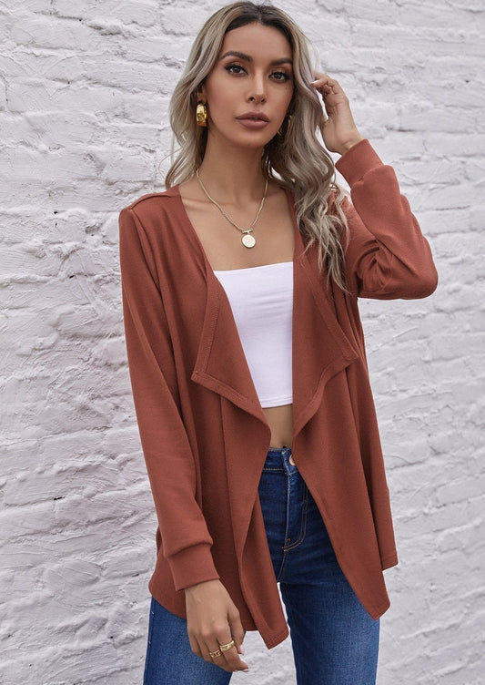 Open Front Shawl Jacket