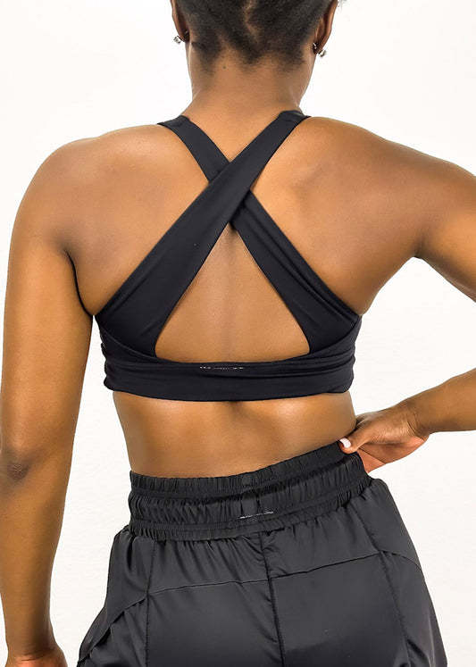 Soft Buttery Cross Back Fitness Sports Bra