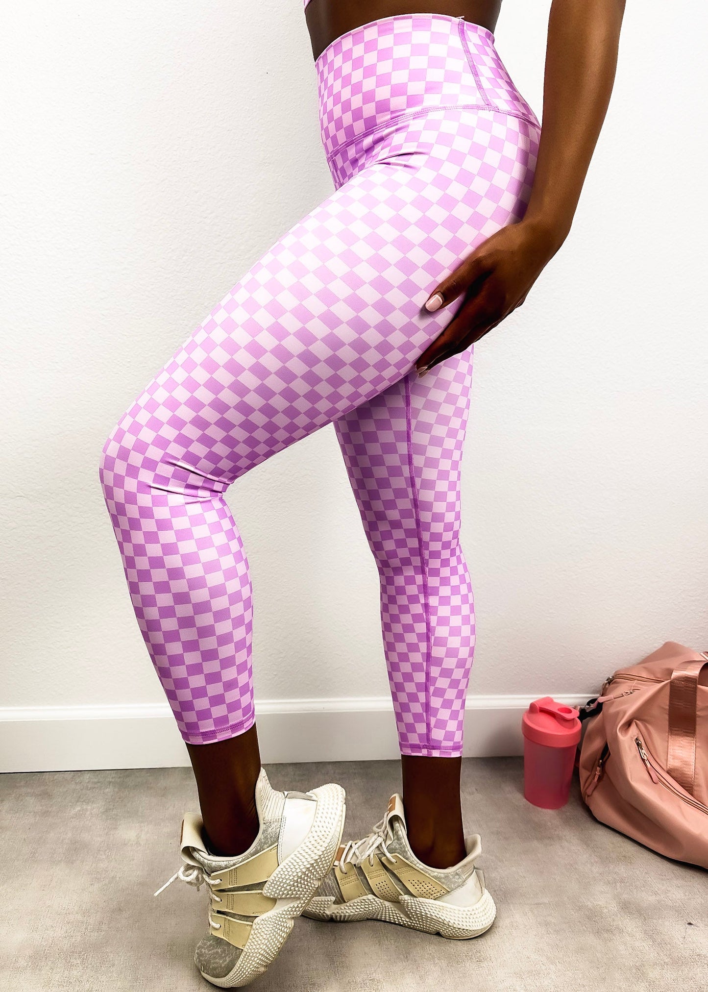 Checkered High Rise 7/8 Leggings