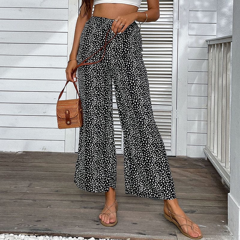 Animal Print Palazzo Pants
