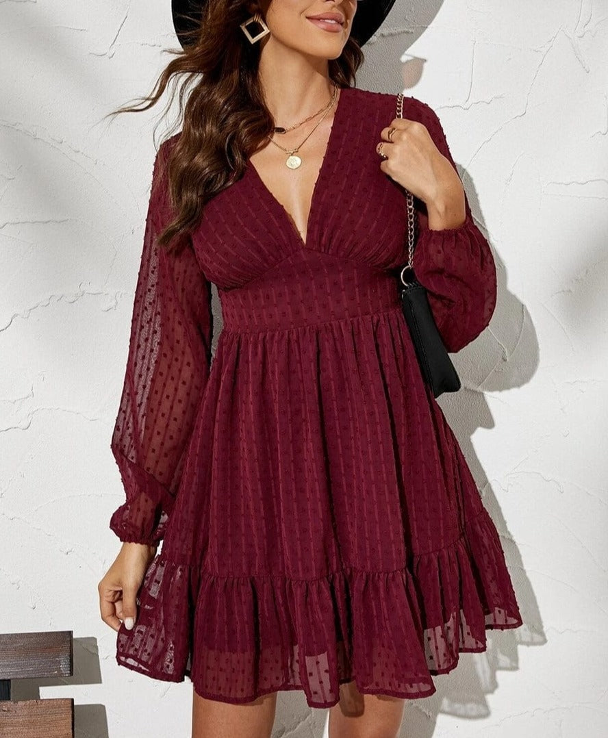 Swiss Dot Patterned Dress