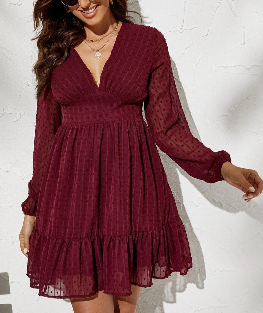 Swiss Dot Patterned Dress