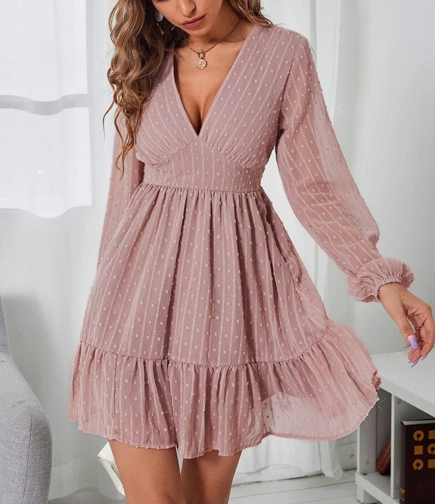 Swiss Dot Patterned Dress
