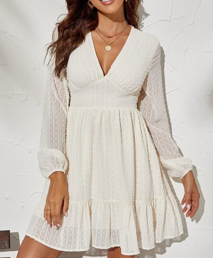 Swiss Dot Patterned Dress