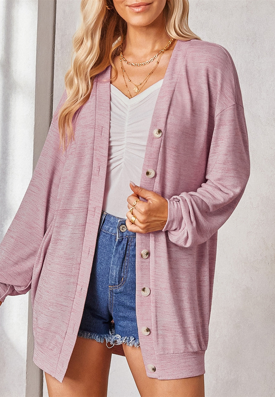 Space Dye Knit Long Cardigan