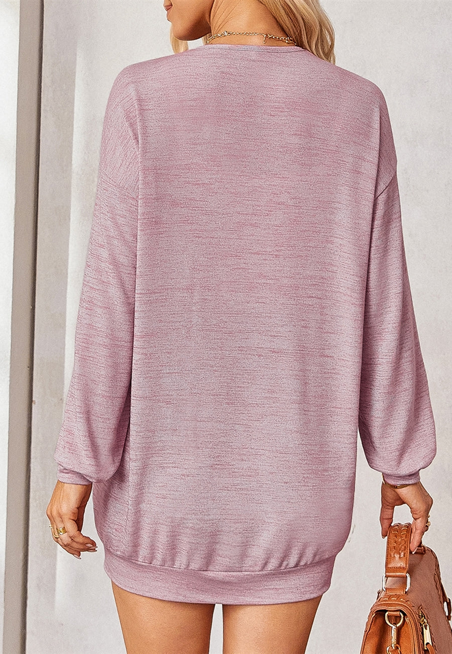 Space Dye Knit Long Cardigan