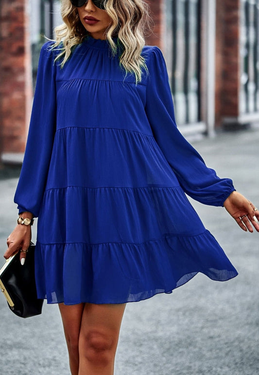 Tie Ribbon Back Shift Dress
