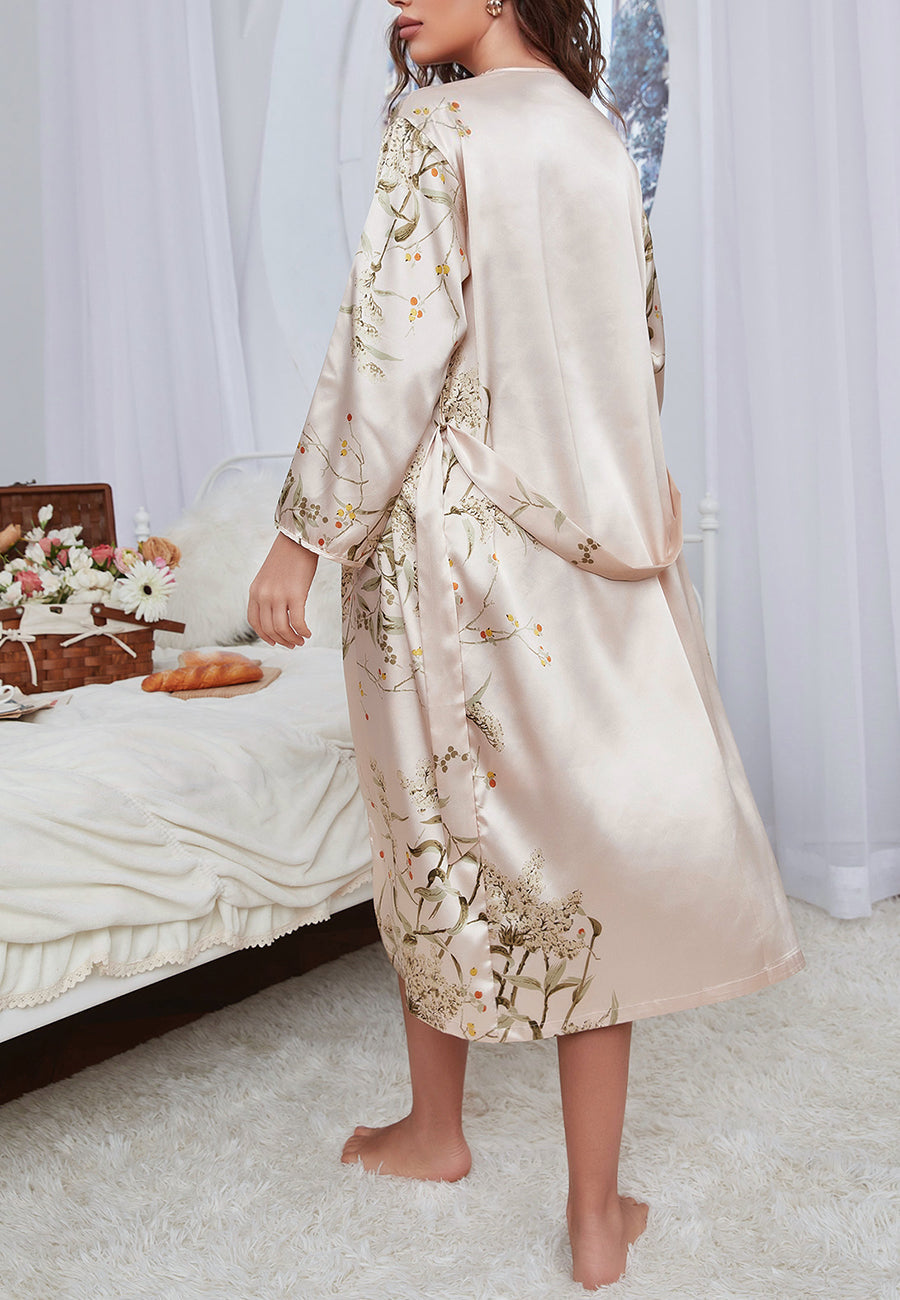 Japanese Floral Print Lounge Set