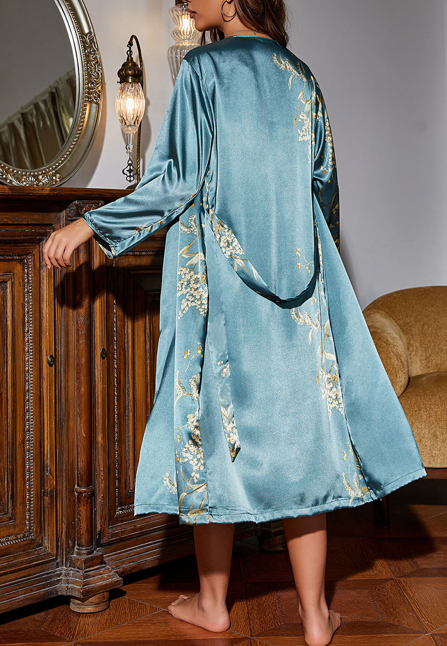 Japanese Floral Print Lounge Set