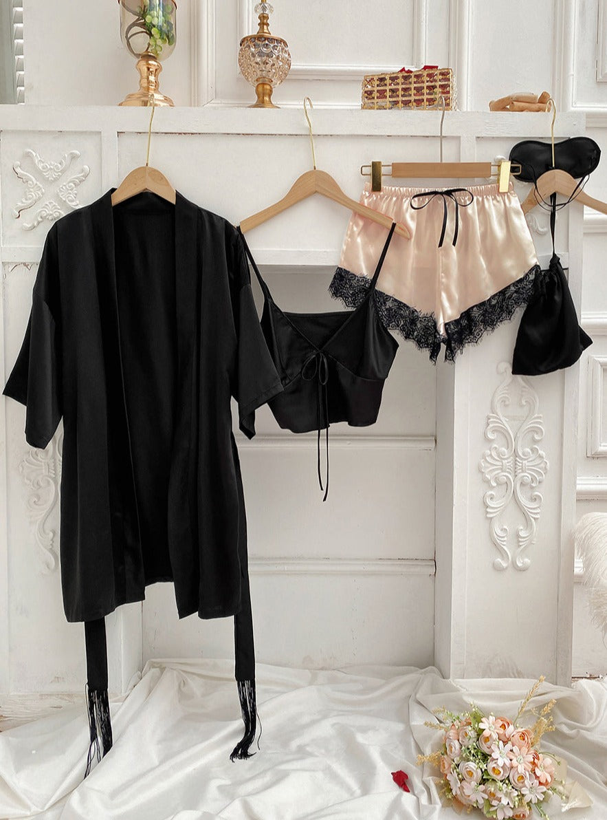 Feminine Tie Top Lounge Set