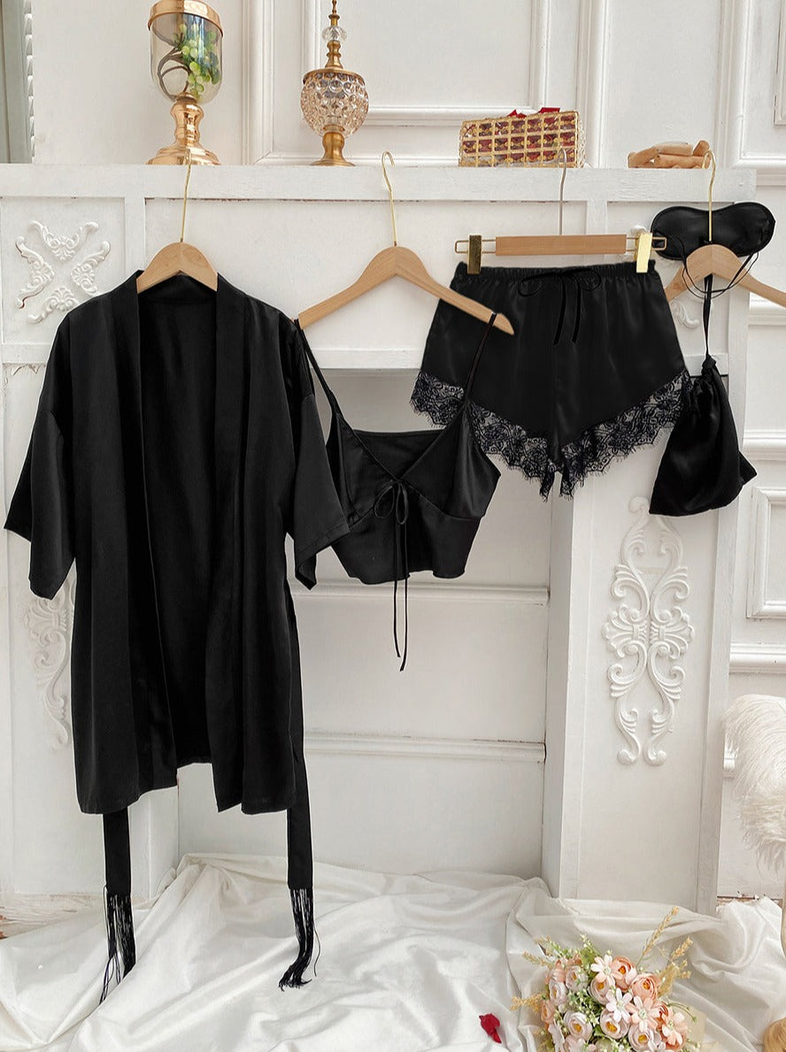 Feminine Tie Top Lounge Set