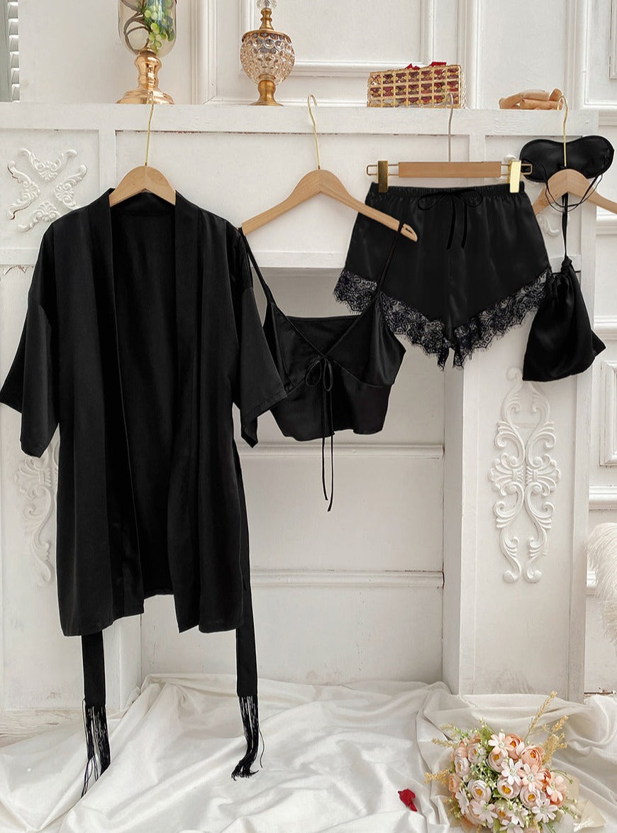 Feminine Tie Top Lounge Set