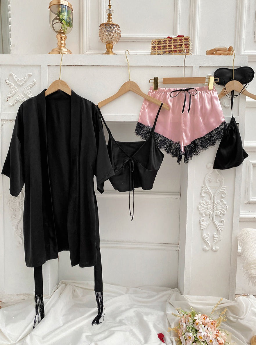 Feminine Tie Top Lounge Set