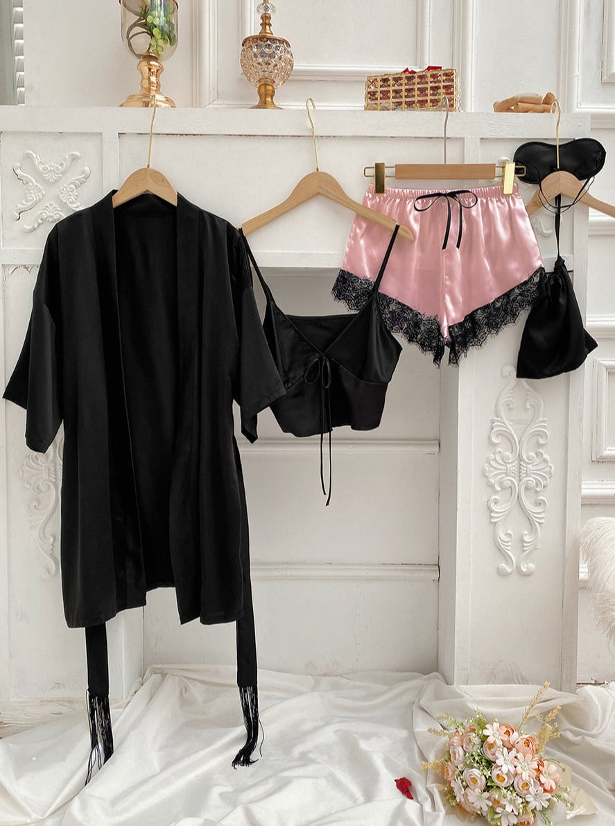 Feminine Tie Top Lounge Set