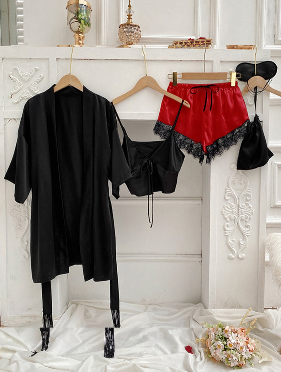 Feminine Tie Top Lounge Set