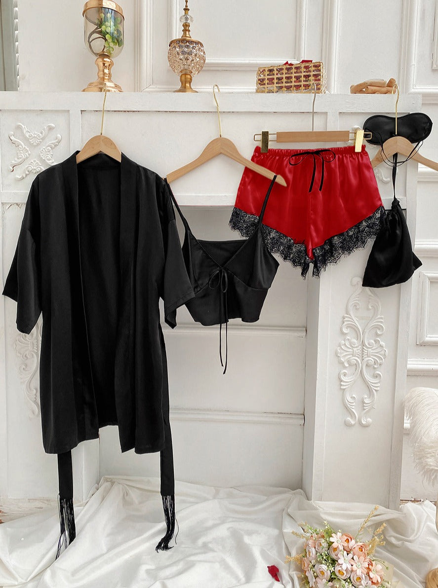 Feminine Tie Top Lounge Set