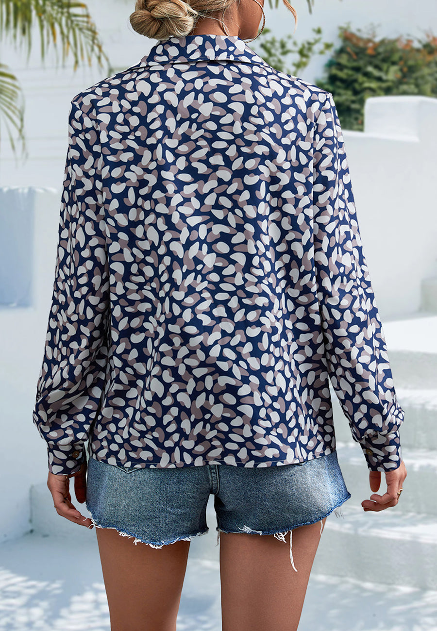 Printed Button Down Shirt