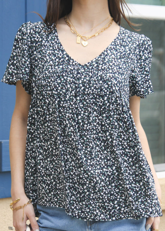 Floral Print Light Blouse