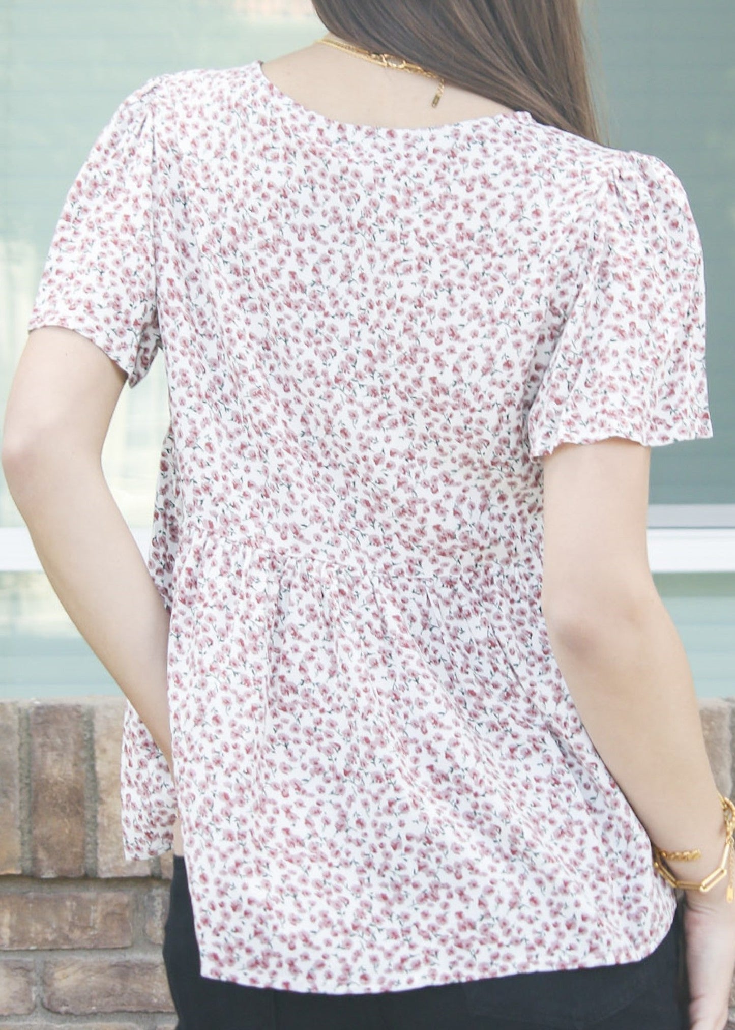 Floral Print Light Blouse