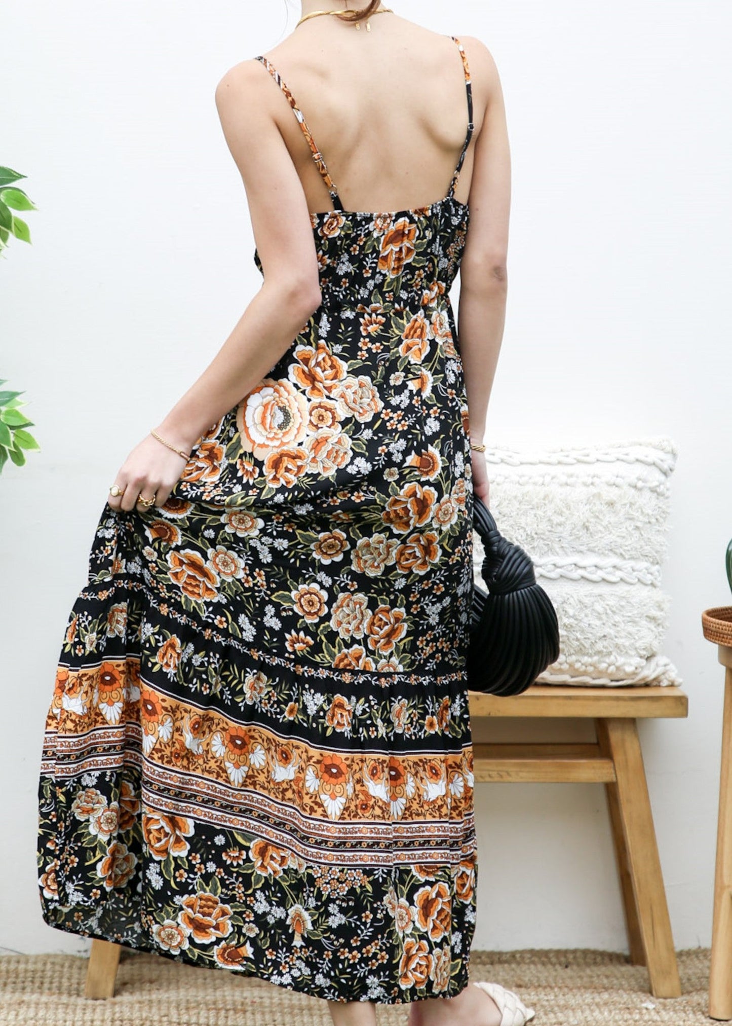 Tassel Tie Bohemian Maxi Dress