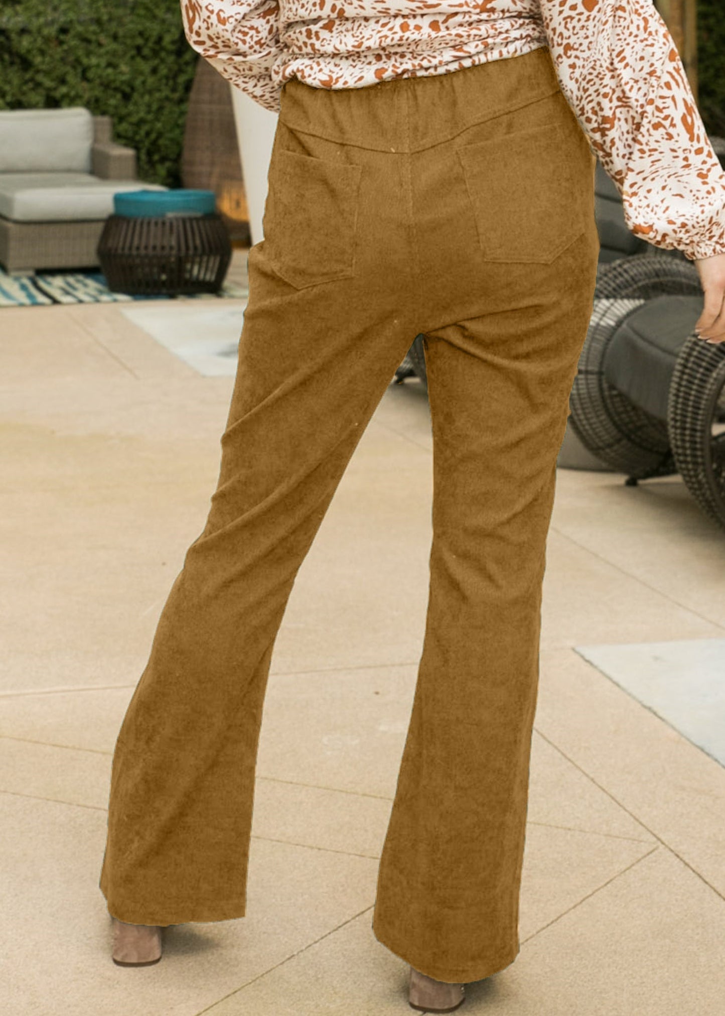 Solid Color Velvet Pants