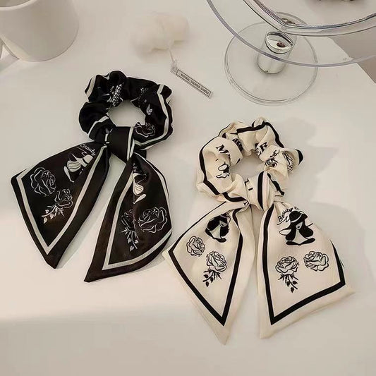 Silky Long Ribbon Scrunchy Variety