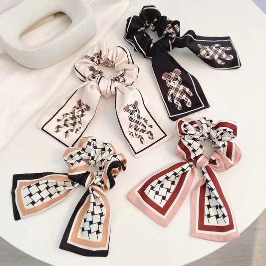 Silky Long Ribbon Scrunchy Variety