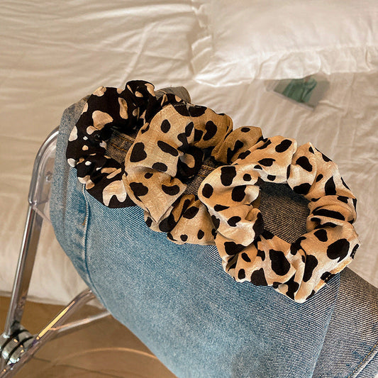 Leopard Print Scrunchy