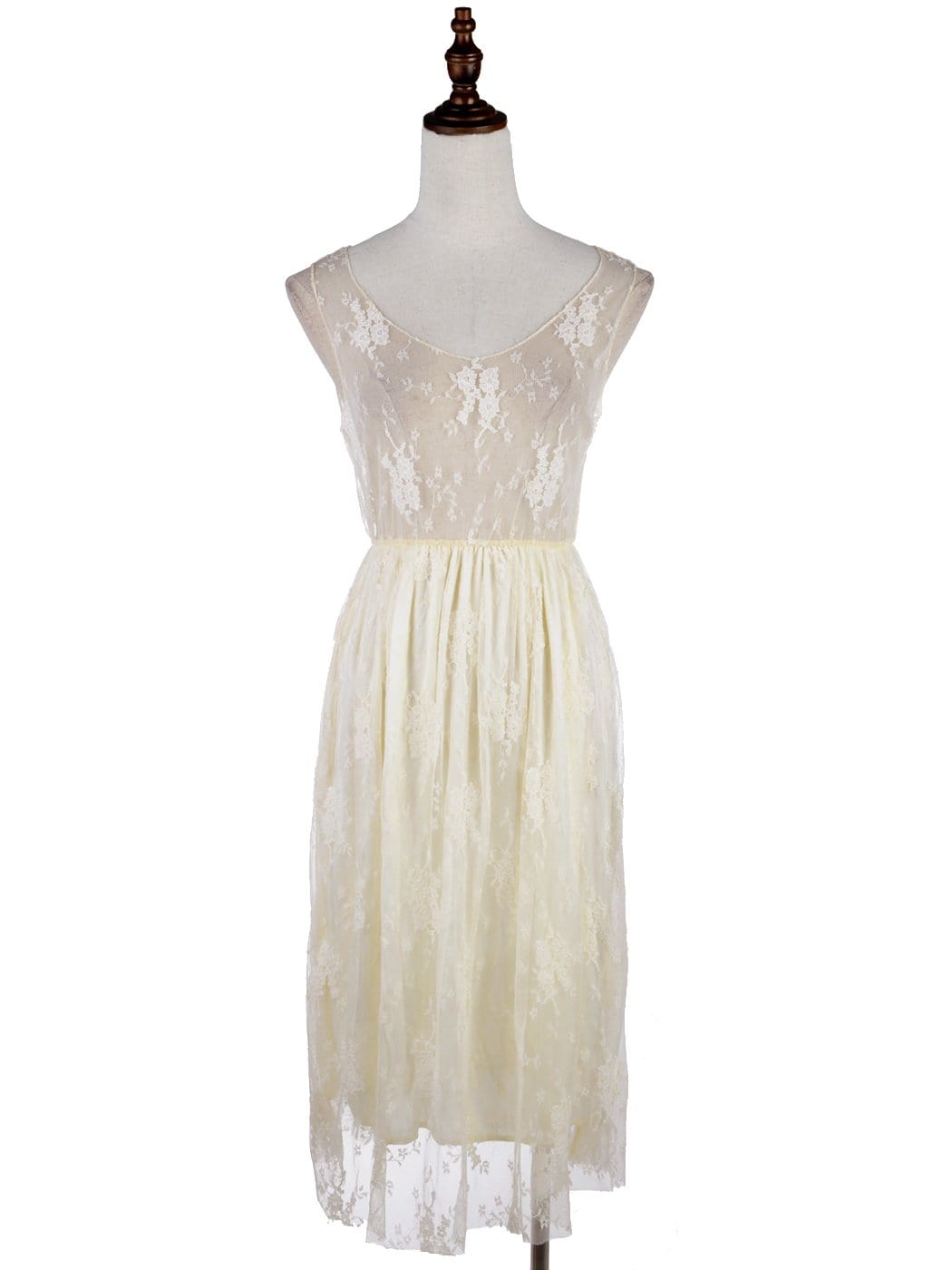 Gatsby Crochet Vest Lace Dress Set