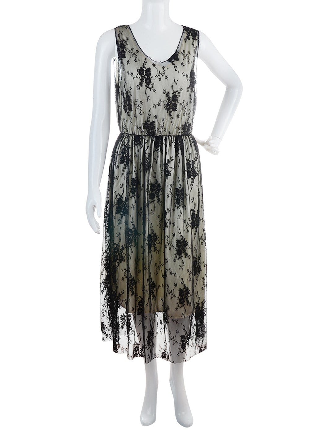 Gatsby Crochet Vest Lace Dress Set