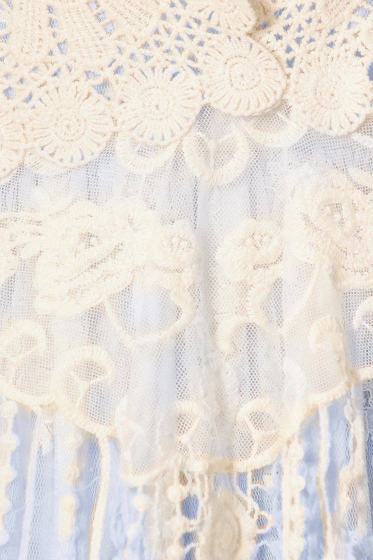 Gatsby Crochet Vest Lace Dress Set