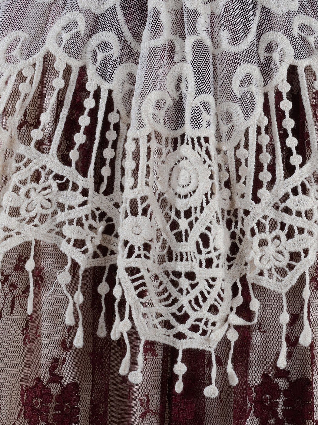 Gatsby Crochet Vest Lace Dress Set