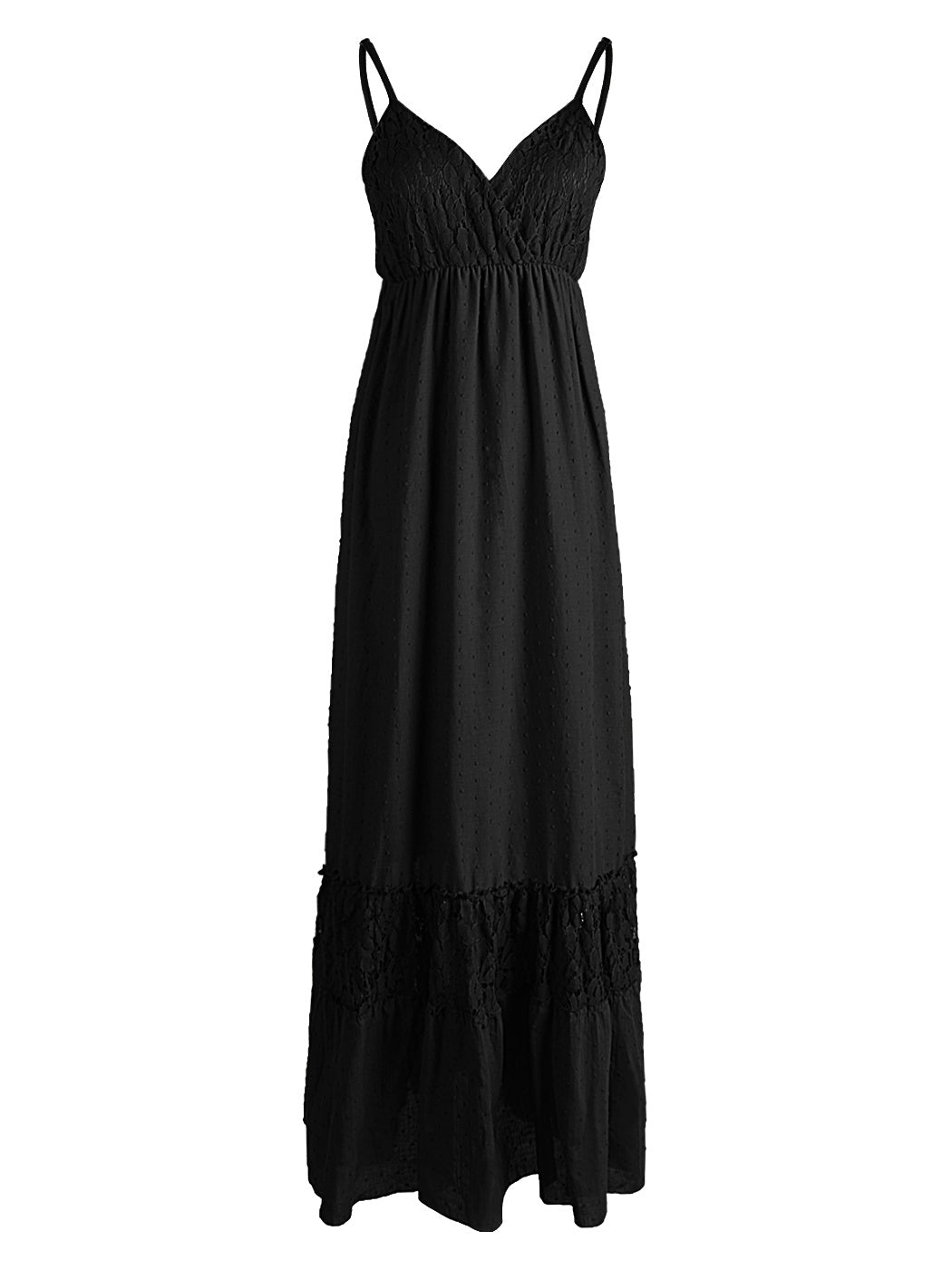 Sweetheart Neckline Lace Maxi Dress