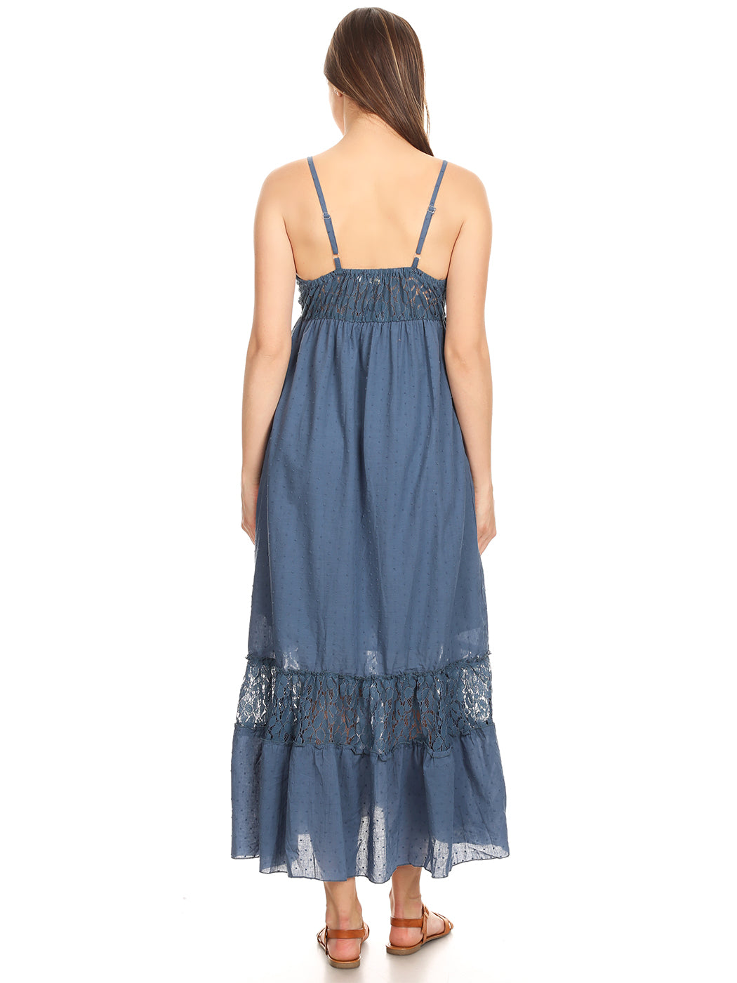Sweetheart Neckline Lace Maxi Dress