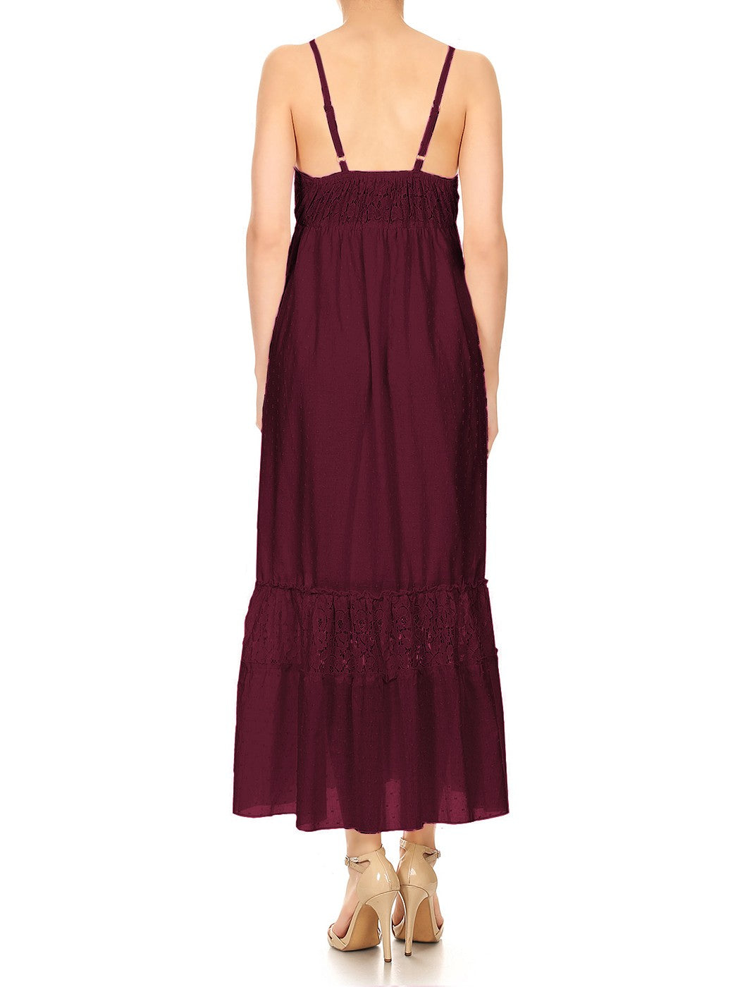 Sweetheart Neckline Lace Maxi Dress