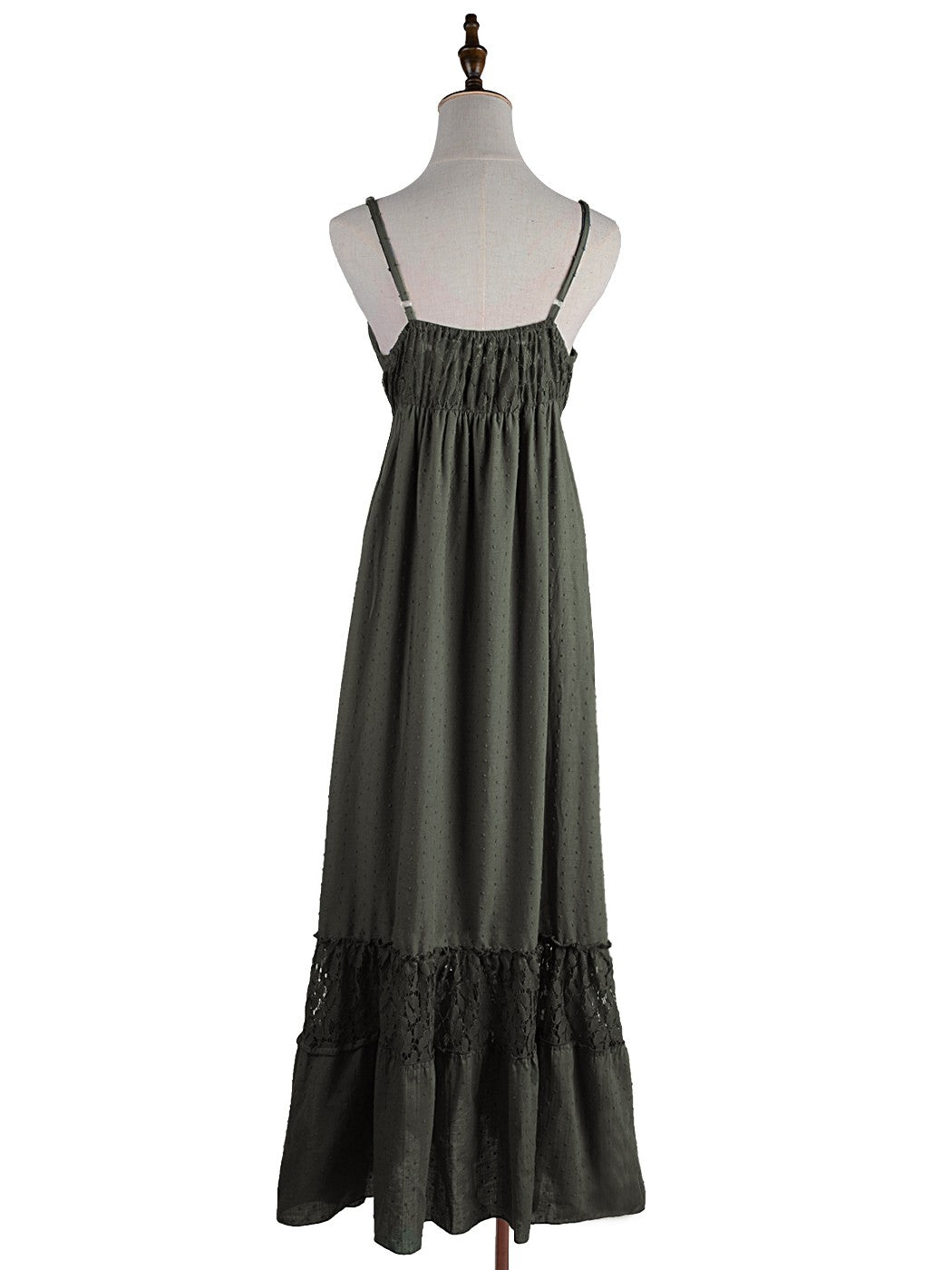 Sweetheart Neckline Lace Maxi Dress