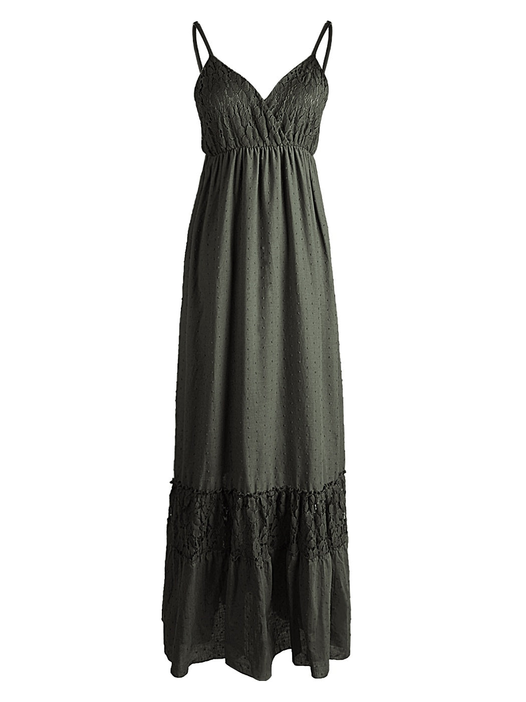 Sweetheart Neckline Lace Maxi Dress