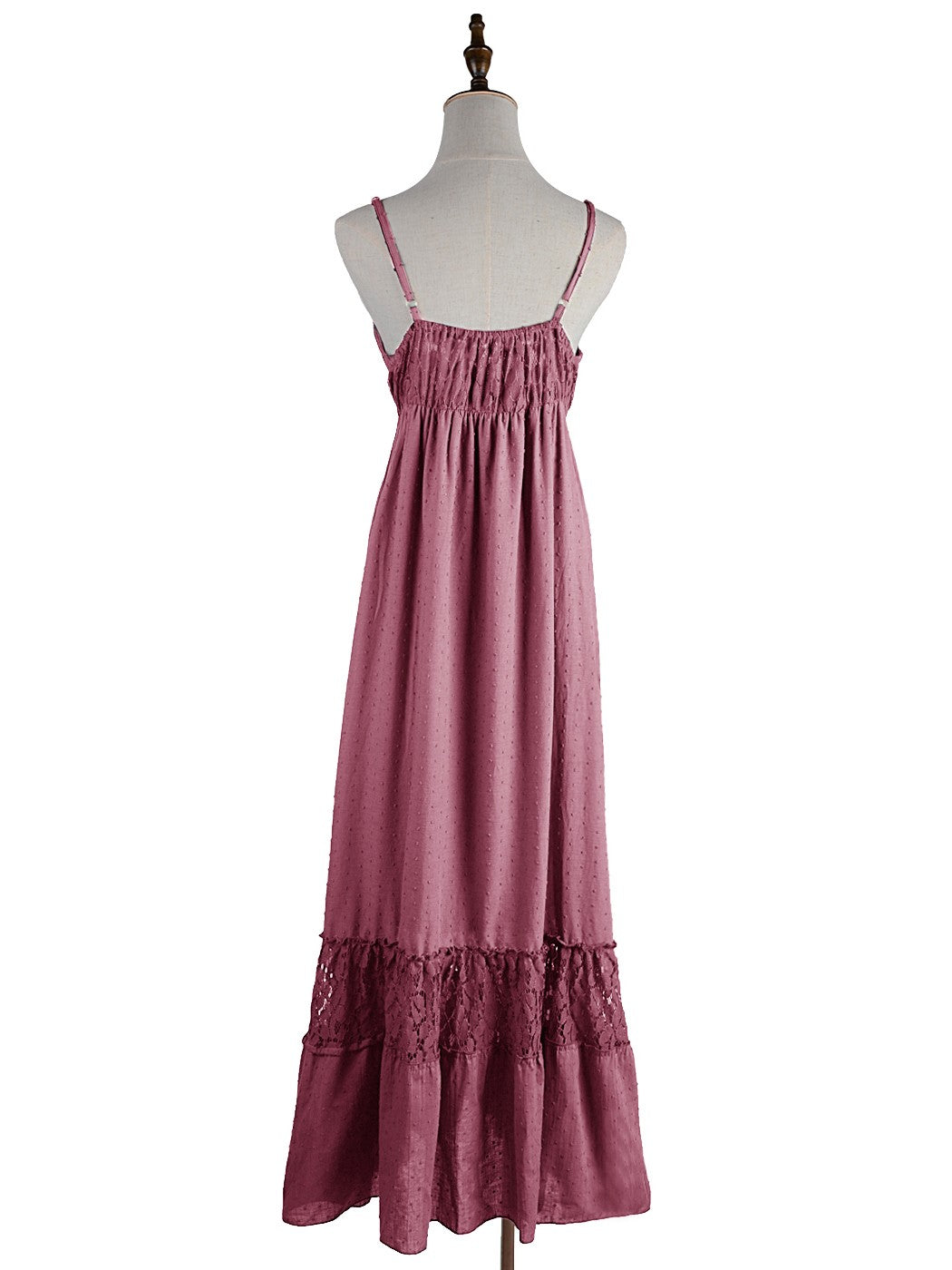 Sweetheart Neckline Lace Maxi Dress