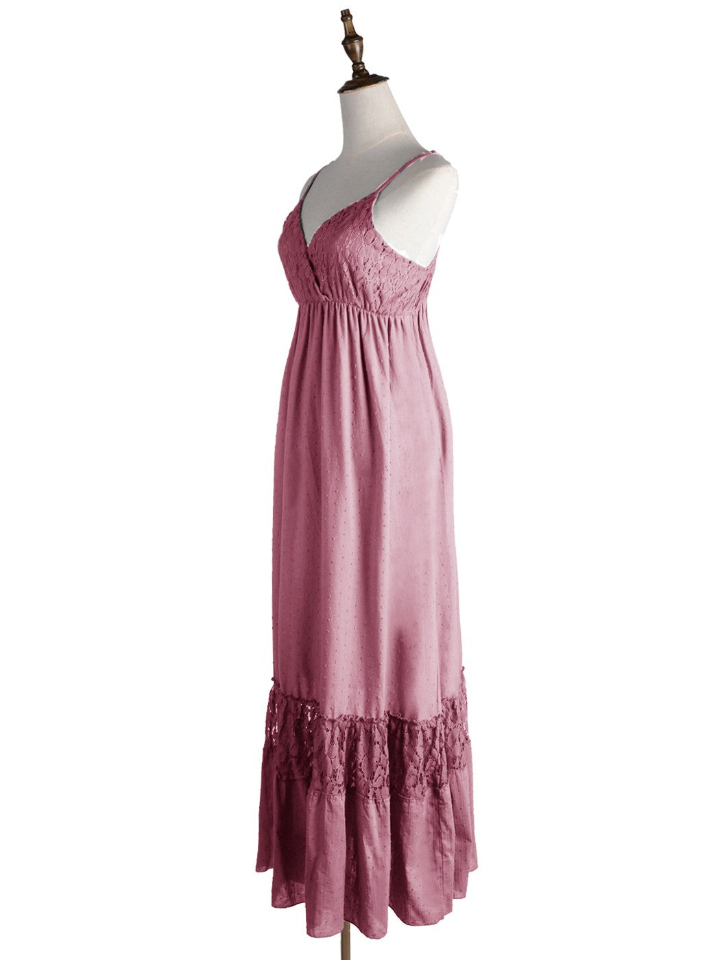 Sweetheart Neckline Lace Maxi Dress