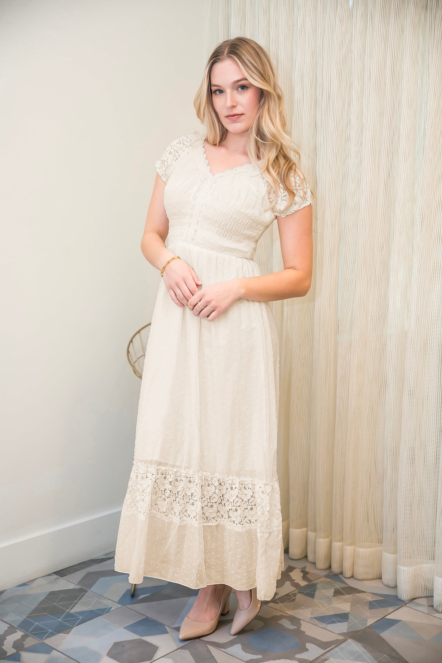 Renaissance Boho Lace Maxi Dress