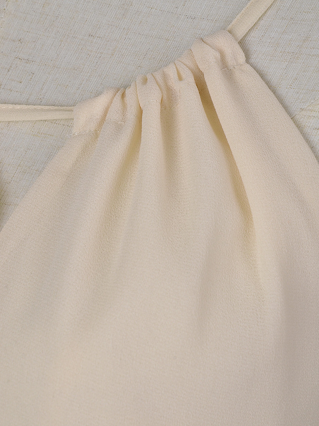 Chiffon Drawstring Backless Dress