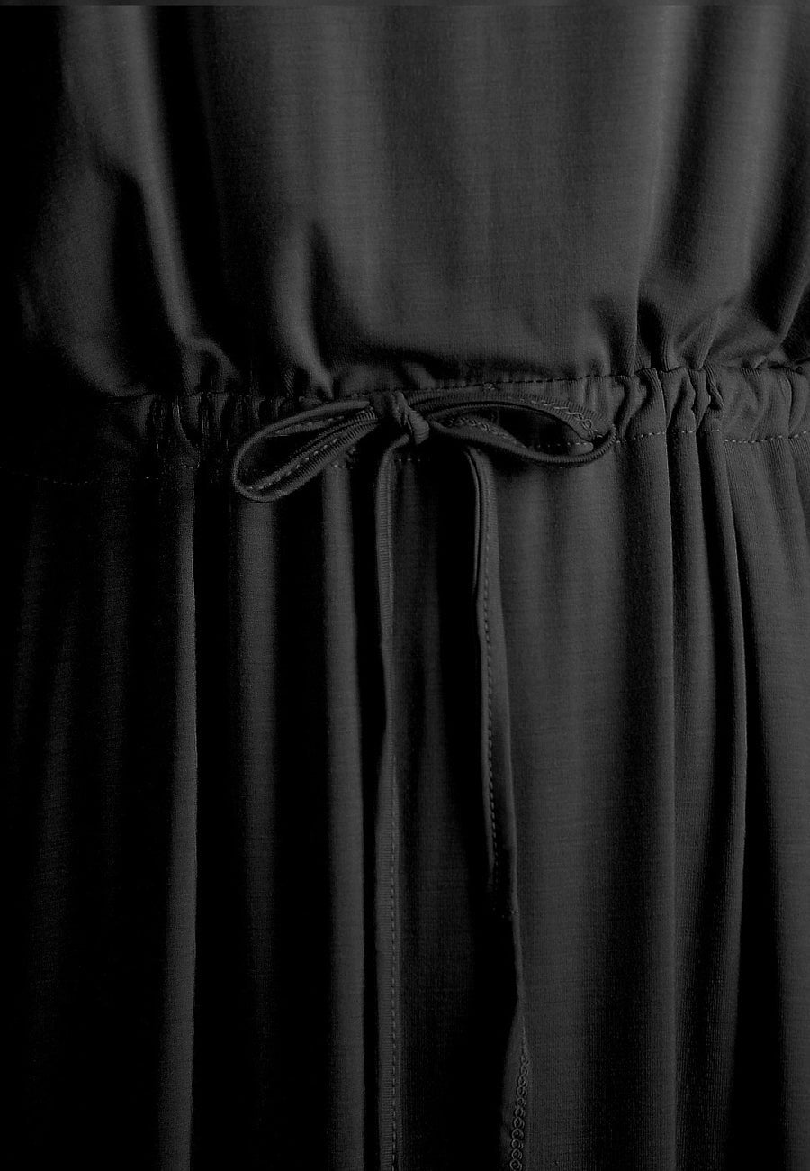 Staple Slip Gown Tied Front Dress With Pockets