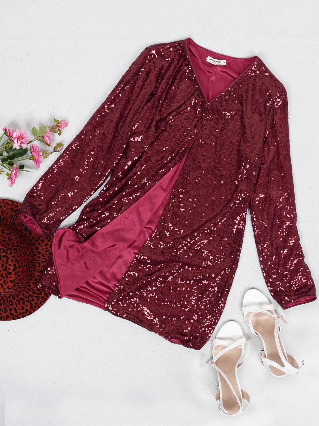 Sequin Open Front Cocktail Outerwear Jacket