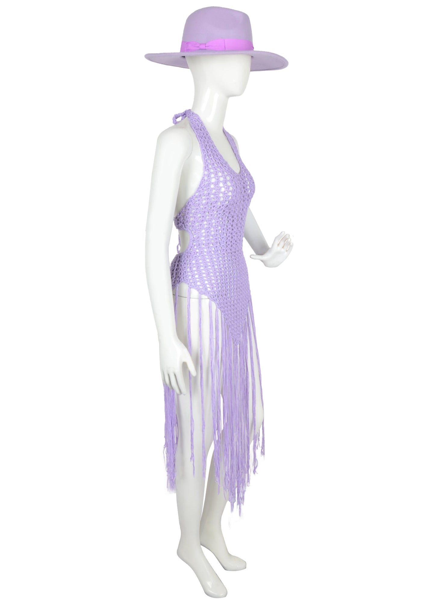 Halter Crochet Tassel Swimwear Beach Dress Bikini Cover Up