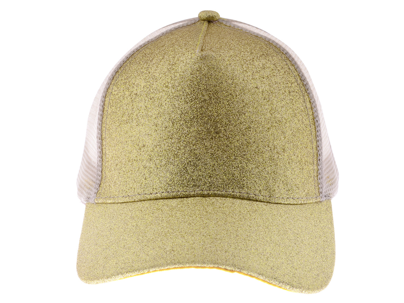 Anna-Kaci Womens Baseball Cap Glitter Ponytail Hat High Messy Bun Ponycap Trucker Dad Hat